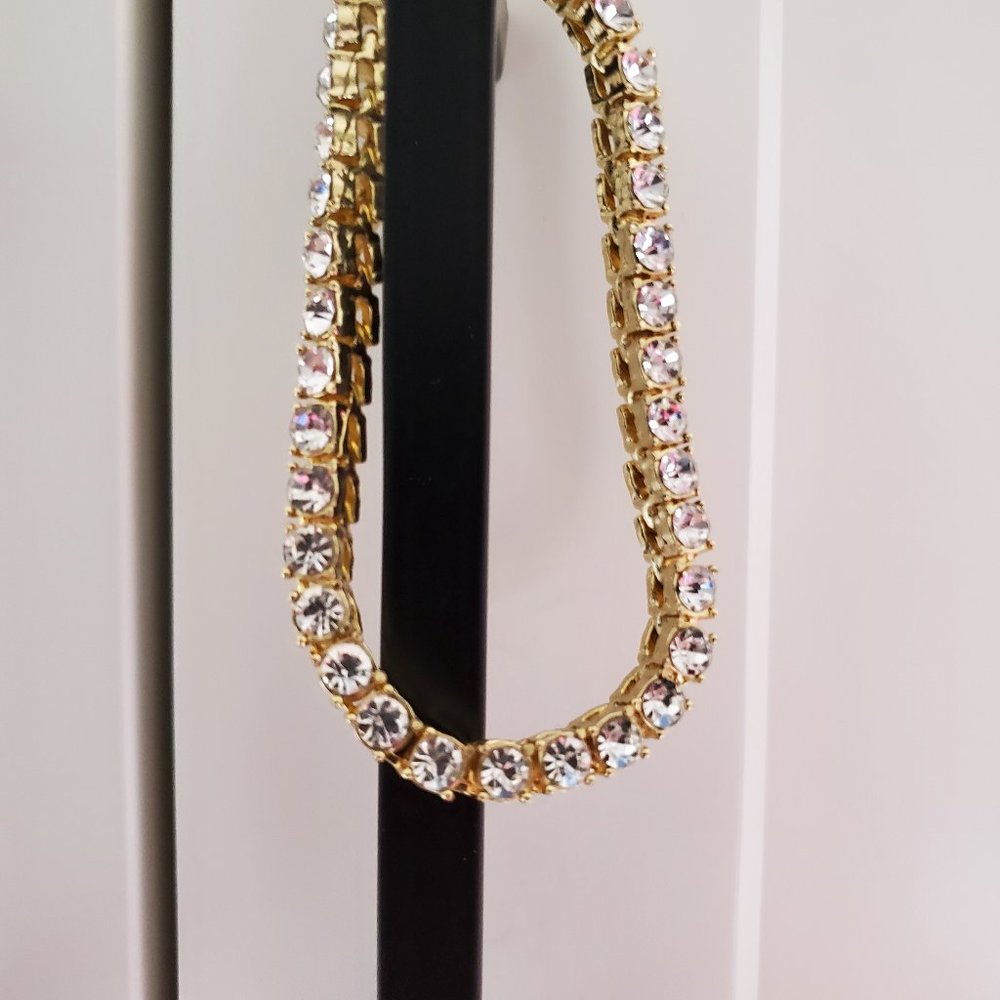 Gold Crate 14k gold plated Tennis Bracelet